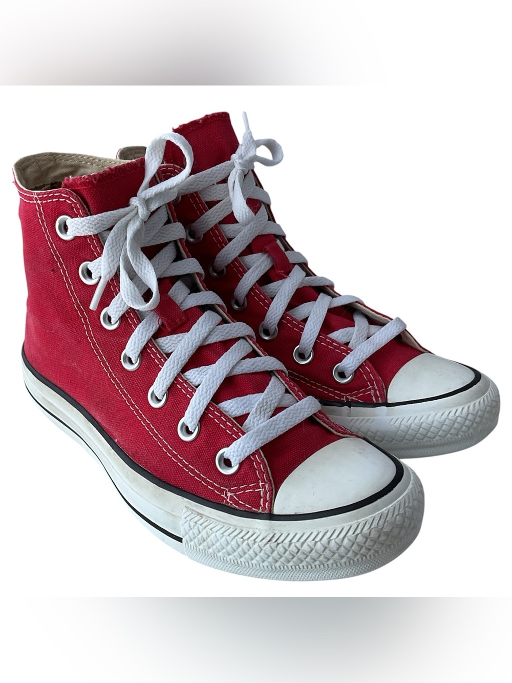 Converse All Star Chuck Taylor Red High Top Shoes Men's 5 / Women's 7
